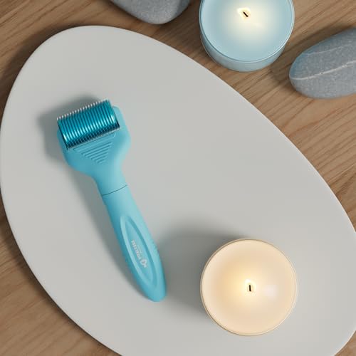 Scalp Derma Roller ? 0.25mm Microneedling Tool for Hair & Scalp ? 1200 Titanium Needles, Replaceable Head, CE Certified ? Hair Care for Men & Women ? Proudly Canadian