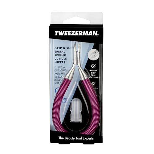 Tweezerman Grip & Snip Spiral Spring Cuticle Nipper (Assorted Colors)