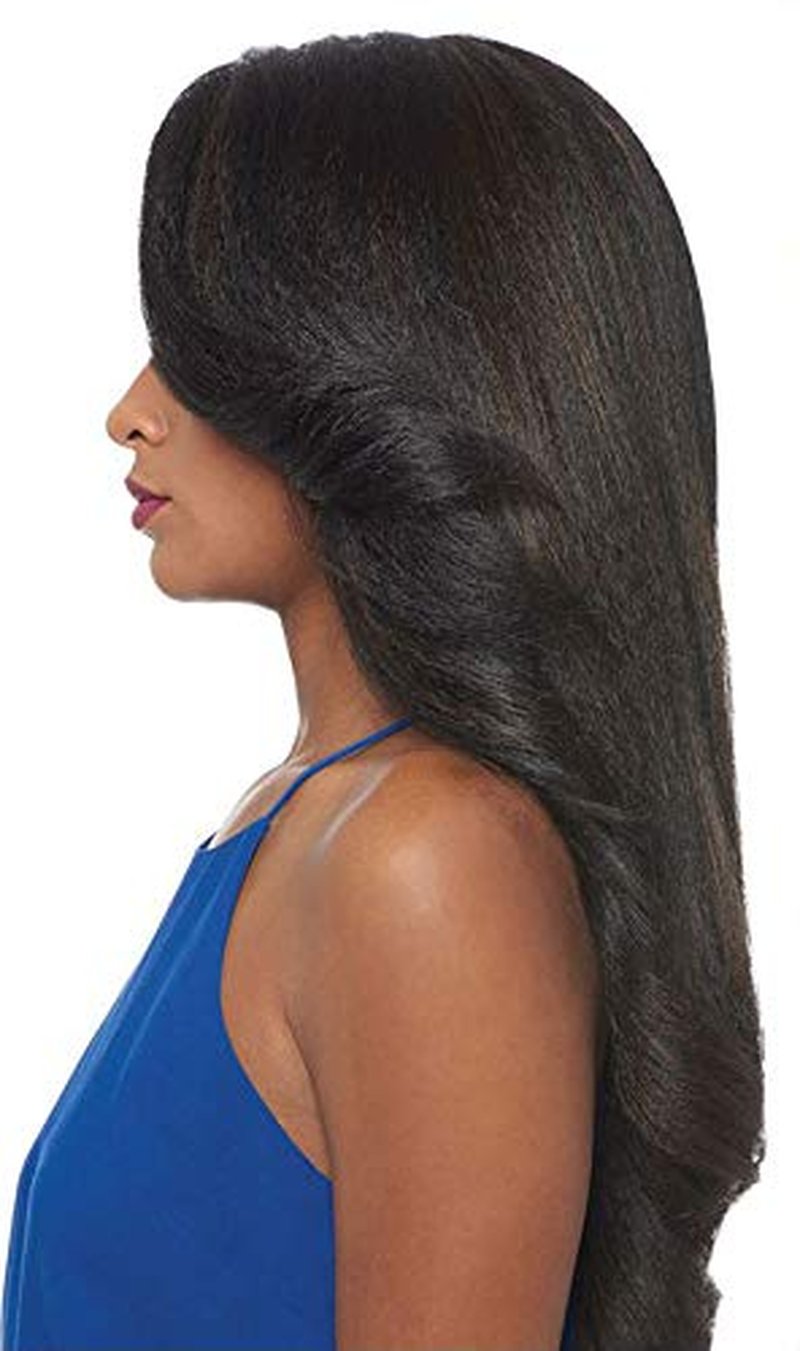 Outre L-Part Lace Front Wig NEESHA - Synthetic Hair, Color 1B Off Black | Natural Look & Feel