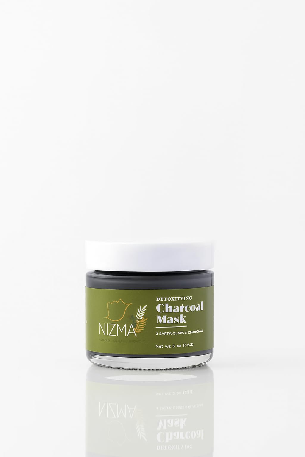 Detoxifying Charcoal Mask with Triple Clay & Organic Lecithin – Deep Cleansing, Pore Refining, Hydrating Face Mask – Rose Scented, Natural Skincare – 2 oz