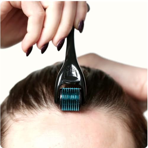 ROSELYNBOUTIQUE Derma Roller for Hair Beard Facial Skin Face Body Scalp 540 Titanium Microneedle for Men Women 0.25mm Cosmetic Beauty Instrument