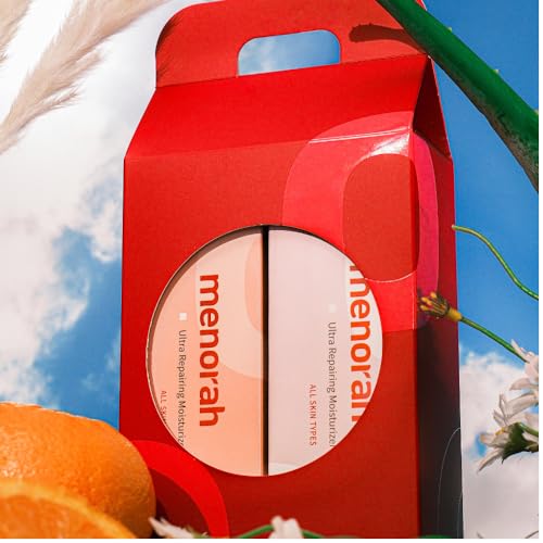 menorah skincare - Ultra Repairing Moisturizer Set, Rich+Lightweight Texture, for Face, Hands, Heels, Elbows Healing, Fast Absorbing Hydration, Relieve itchiness, Meadowfoam Seed Oil, Vitamin E, B3