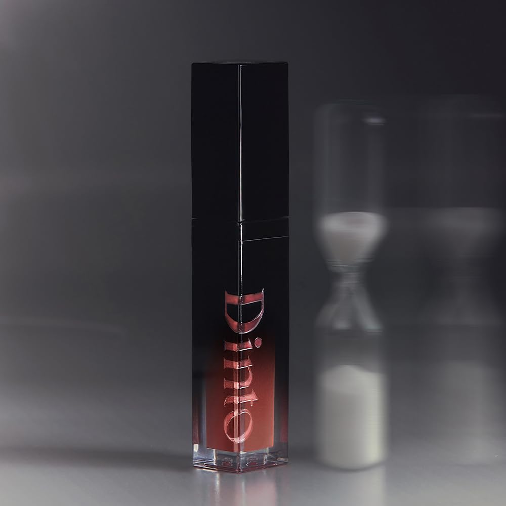 DINTO (Peter & Wendy Collection Deep-Kissed Plumping Lip Enamel - Glitter Lip Gloss, High Shine, Cooling Plumping, Long-Lasting, Vegan & Cruelty-Free (160 Euphoric Bell, 4ml)