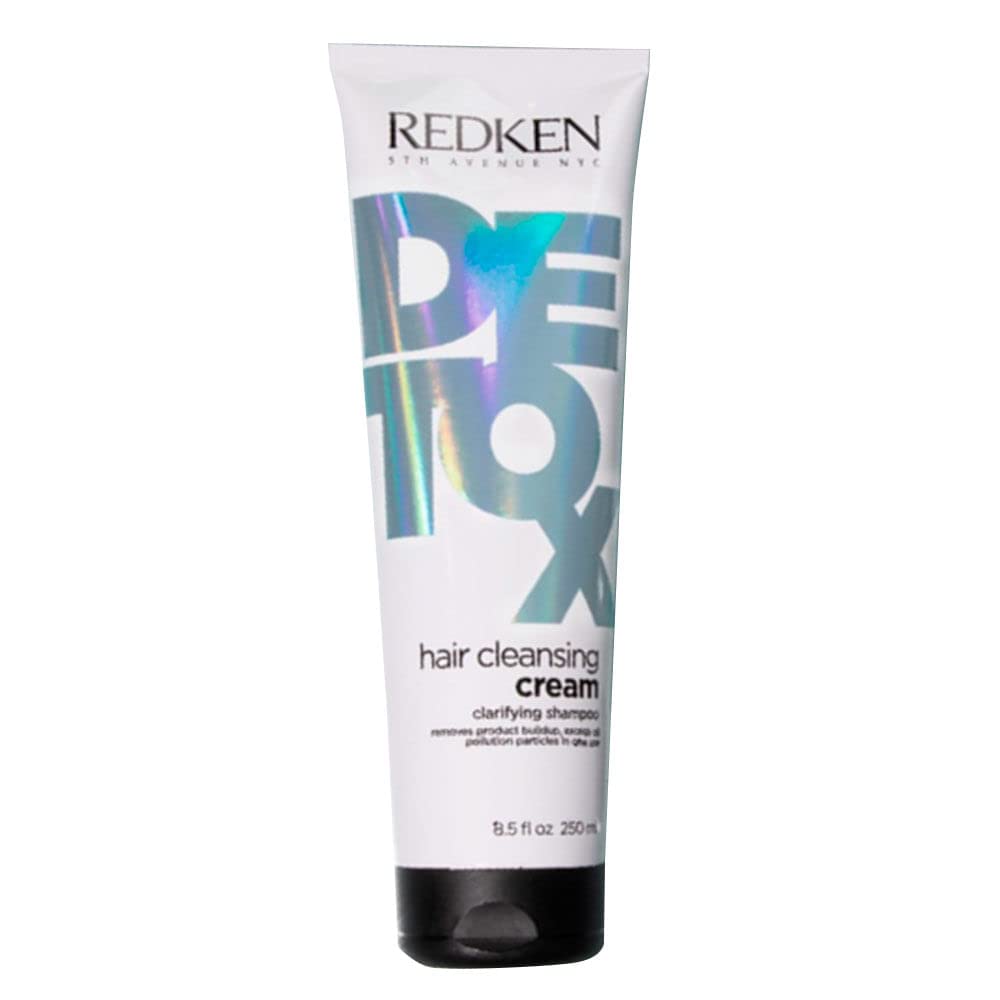 Redken Detox Cleansing Cream Shampoo - Clarifying Formula for All Hair Types | Removes Buildup & Strengthens Cuticle