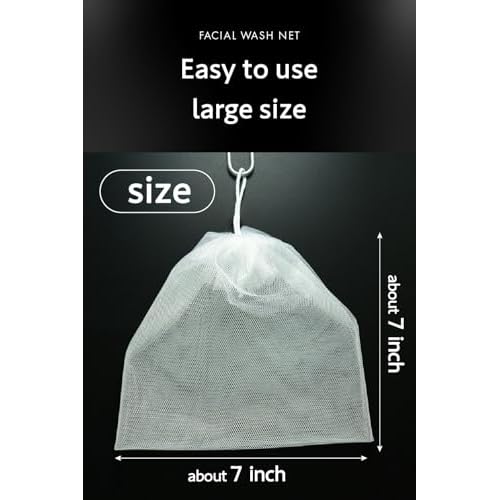Foaming Face Wash Net for Men ? Japanese Skincare Tool for Quick Lather, Deep Clean, Non-Slip Mesh, Made in Japan