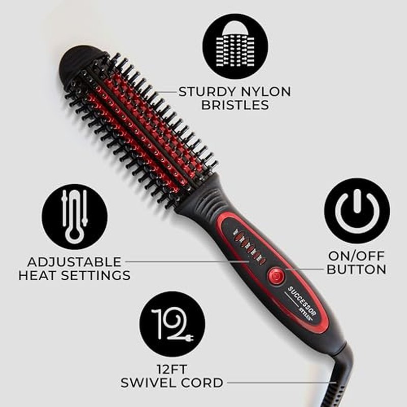 FHI Heat Stylus Thermal Styling Brush ? Multi-Functional Thermal Brush for Smoothing, Volumizing, Curling, Flipping ? Thermal Round Brush w/Tourmaline Ceramic for Frizz-Free, Smooth Hair