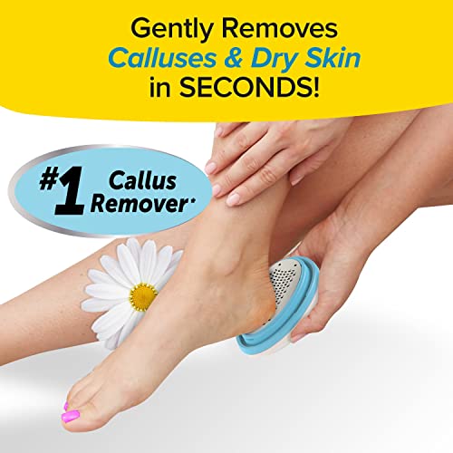 PedEgg Classic Callus Remover, As Seen On TV, New Look, Safely & Painlessly Remove Tough Calluses Dry Skin to Reveal Smooth Soft Feet, 135 Precision Micro-Blades, Traps Shavings