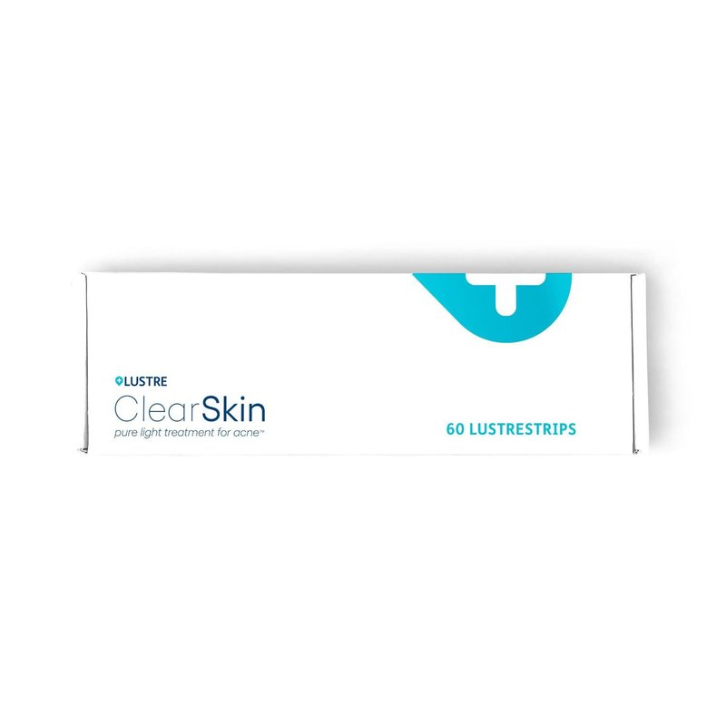 LUSTRESTRIPS - 60 Adhesive Skin Therapy Strips for Acne & Blemish Reduction | Compatible with ClearSkin Devices
