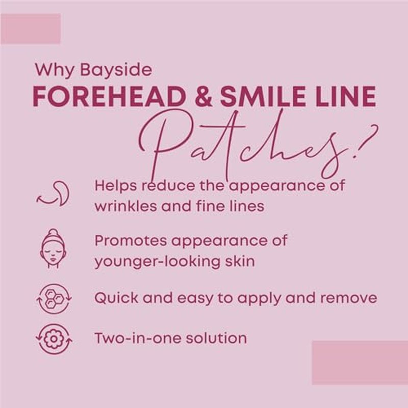Forehead Wrinkle Patches and Smile Line Patches Set | Hyaluronic Acid Aloe Collagen Vitamin E | Overnight Treatment for Fine Lines Nasolabial Folds and Facial Wrinkles | Non-Invasive Skin-Friendly