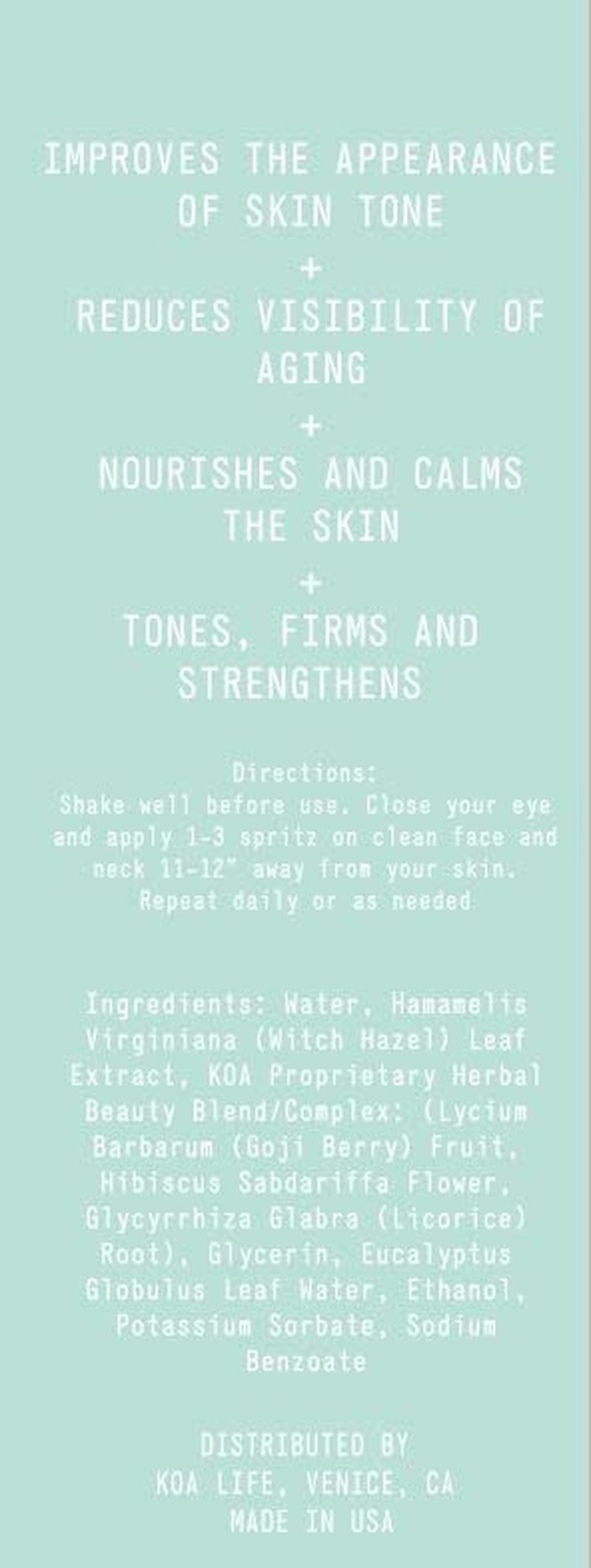 Rejuvenating Facial Mist Spray - Hydrating Witch Hazel & Eucalyptus Toner | 1 FL OZ
