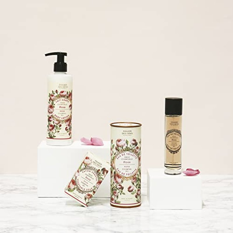 Panier des Sens ? Rose Hand & Body Lotion for Dry Skin - Hydrating Body Cream for Women - Nourishing Fluid Body Moisturizer Shea Butter & Olive Oil - 97% Natural Ingredients Body Care - 8.45 Floz