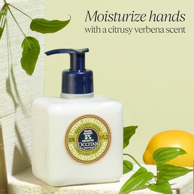 L¡¯OCCITANE Shea Butter Extra-Gentle Moisturizing Lotion: Organic Verbena Extract, Relaxing Lavender, Comfort Skin, Fast-Absorbing Lotion, With 5% Organic Shea Butter, Vegan, Lightweight
