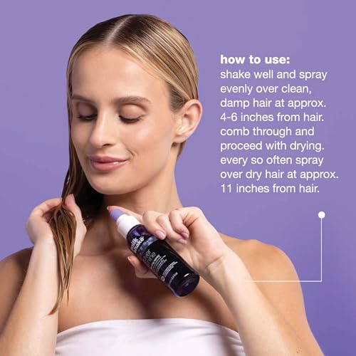 milk_shake Silver Shine Toning Spray - Platinum Hair Violet Pigment Spray | Counteracts Unwanted Yellow/Golden Tones| Strengthens and Hydrates | 3.4 fl oz (100 ml)