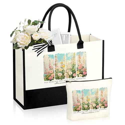 Christian Gifts for Women, Religious Bible Bag Birthday Gifts for Women, Faith Spiritual Christian Basket for Mom Sister Best Friend Coworker Christian