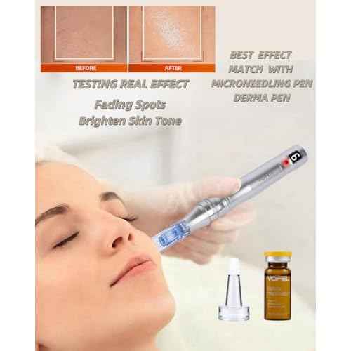 Vitamin C Serum for Face Hyaluronic Acid Serum Anti Aging Moisturizer 0.35 oz 4 Vials Facial Serums BB Glow Starter Kit (4pc new vc kit)