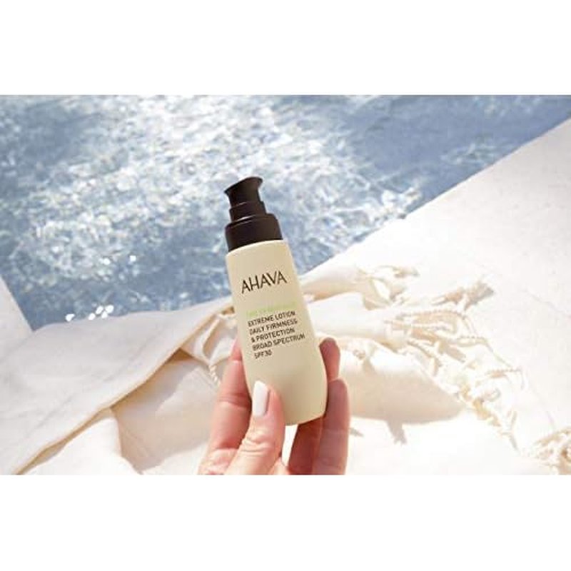 AHAVA Extreme Lotion Daily Firmness & Protection, Broad Spectrum SPF30 - Lightweight, Moisturizing, All-Day Hydration & UVA/B Protection, Enriched with Osmoter, Goji Berry & Iceland Moss, 1.7 Fl.Oz