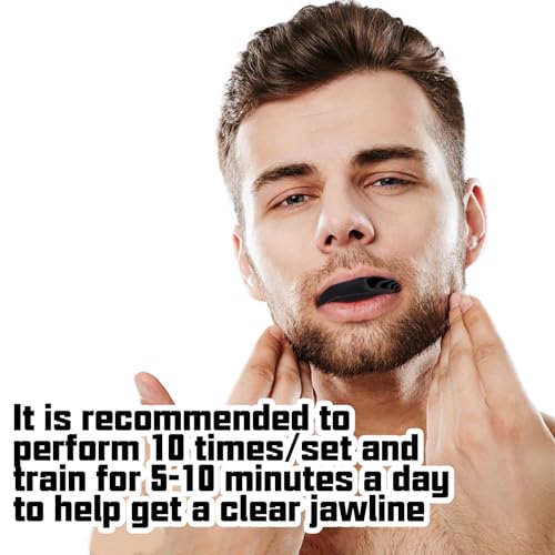 3PCS Face & Jaw Exerciser, Face Yoga Jawline Exerciser, Jaw Exerciser for Men and Women, Double Chin Breathing Jaw Trainer, Face Lift Double Chin Reducer