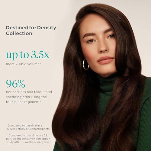 Briogeo Destined For Density Caffeine + Biotin Peptide Density Shampoo and Conditioner Set, Increases Hair Thickness and Volume for Fine or Thinning Hair, Vegan, Cruelty-Free, 2 x 8 fl oz