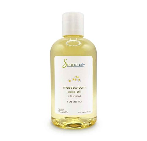 Soapeauty MEADOWFOAM SEED OIL Cold Pressed Unrefined | 100% Pure Natural Meadowfoam Seed Oil for Face & Hair | Moisturizer for Skin, Promotes Hair Growth, Balms | 8 fl oz