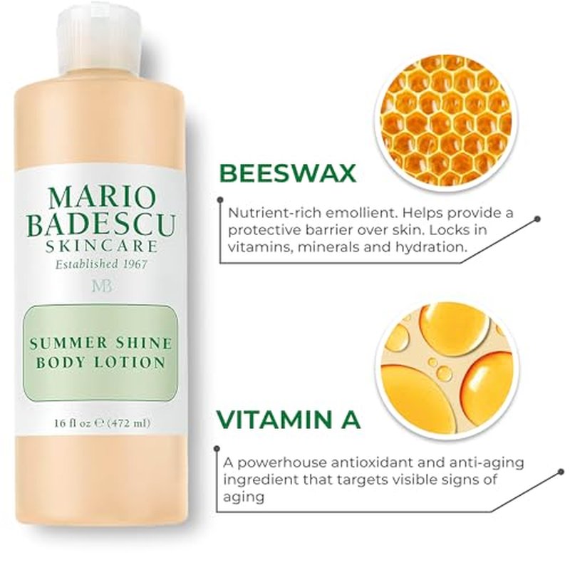 Mario Badescu Body Lotion, Nourishing and Softening Body and Hand Moisturizer For All Skin Types
