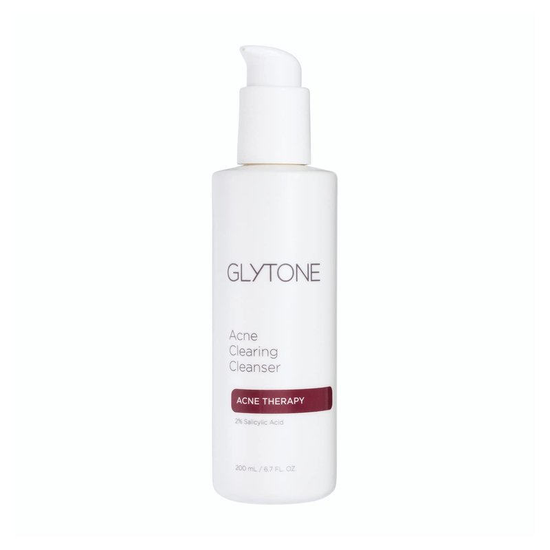 Glytone Acne Clearing Cleanser - 2% Salicylic Acid Face Wash for Oily Skin | 6.7 fl oz