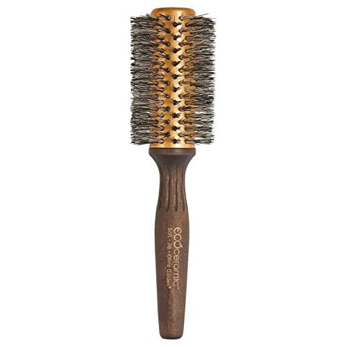 Olivia Garden EcoCeramic Soft Bristles Round Thermal Hair Brush (not electrical)