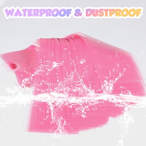 200 Pcs Large Tattoo Machine Pen Covers, 2 x 7.1 inches Pink Plastic Pens Type Bag Disposable Pen Machine Bags for Most Wireless T Tattoo Professional Artist Pens Machines Supplies