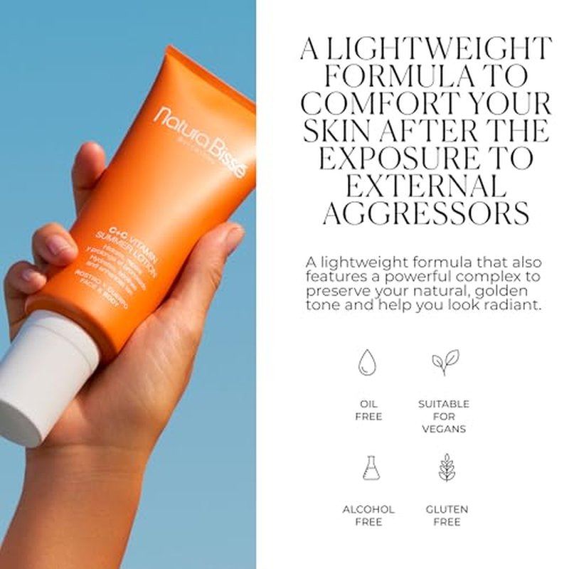 Natura Biss? C+C Vitamin Summer Lotion, Vitamin C Color Enhancing Body Lotion, Hydrates, Soothes & Enhances Sun Tan, For Normal & Dry Skin, 7 Oz