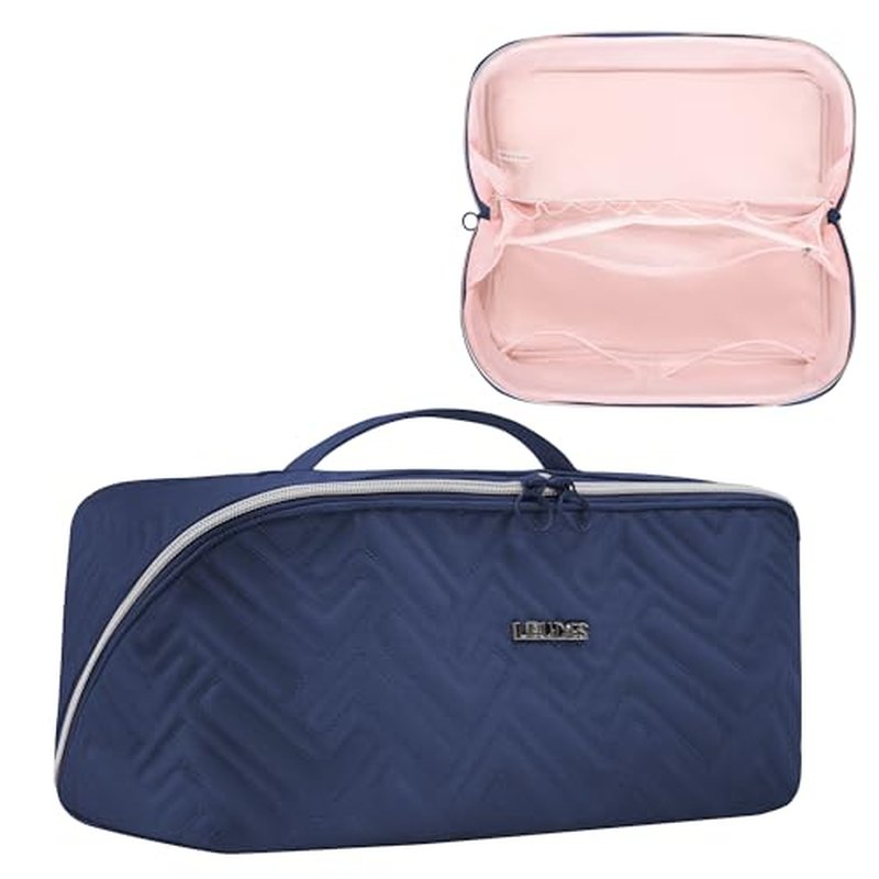 Leudes Hair Tools Travel Bag for Shark Flexstyle Portable Shark Hair Air Wrap Dryer Case (Navy Blue)