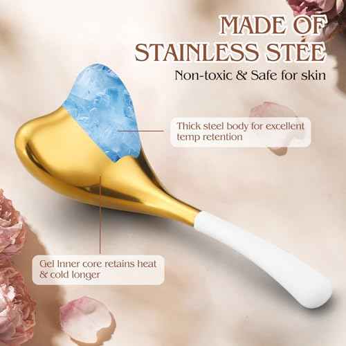 Running man Ice Globes -Facial Skin Care Tools for Women, Cryo Sticks -Unbreakable Stainless Steel and Special Design, Esthetician Supplies Cooling Spa Globes