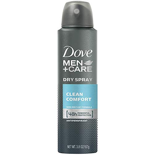 Dove Men + Care Dry Spray Antiperspirant, Clean Comfort 3.8 oz (Pack of 3)