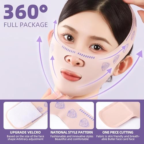 1pc V Line Face Lifting Strap - Chin and Cheek Lifting Bandage for V Face Lift - Sleeping Mask Strap for Women - Gift Idea