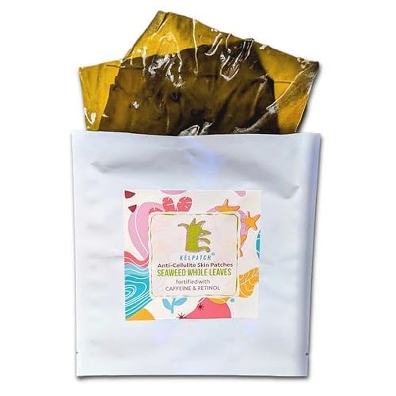 Cellulite Reduction Anti-Aging Natural Seaweed Patches Fortified With Caffeine And Retinol, Combat Sagging, Body Fat Deposits, Made in USA
