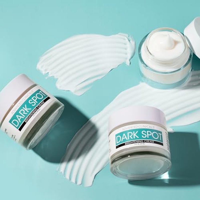 Advanced Clinicals Dark Spot Face Moisturizer | Lactic Acid Lotion For Face With Caffeine, Cocoa Butter, & Vitamin A | Brightening Cream Visibly Reduces Look Of Dark Spots & Uneven Skin Tone, 2 Fl Oz