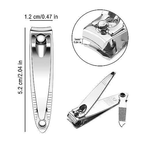 100 Pack Stainless Steel Nail Clippers Bulk, Bulk Nail Clippers with File for Homeless Individually Wrapped, for Homeless,Shelter, Air Bnb, Hotel (100 PCS)