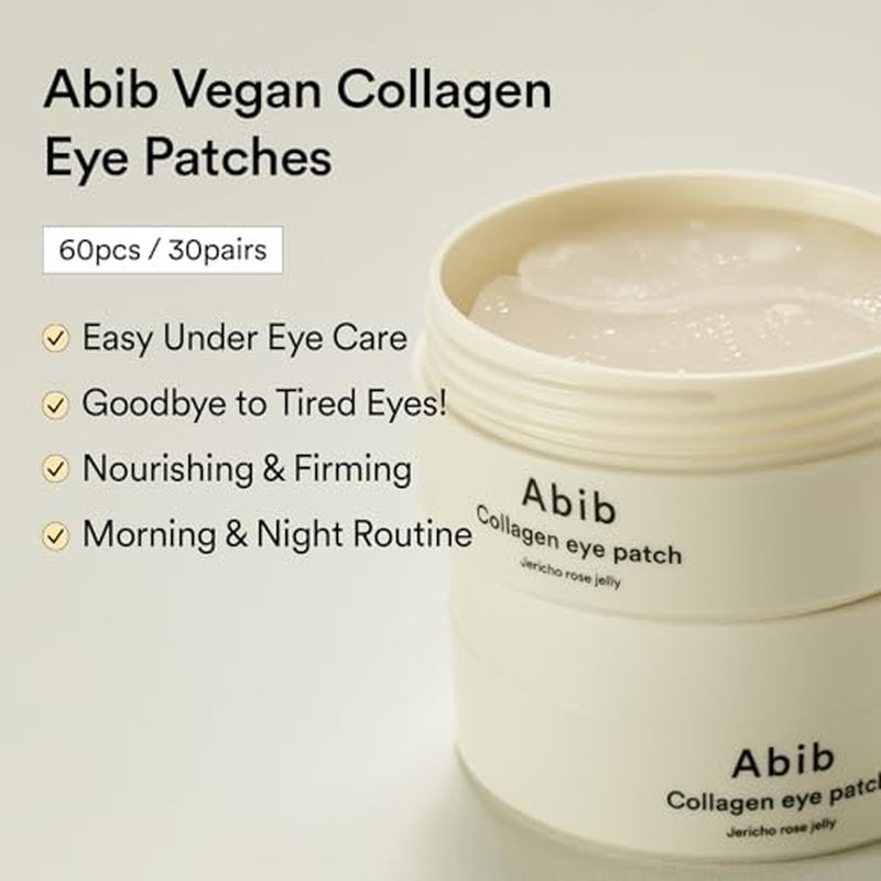 Vegan Collagen Eye Patch & Jericho Rose Jelly | Overnight Mask for Radiant Skin
