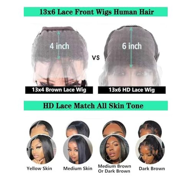 13x6 Lace Front Wigs Human Hair Pre Plucked 200% Density 16 Inch Body Wave Lace Front Wigs for Women HD Transparent Glueless Wigs Human Hair Pre Plucked with Baby Hair