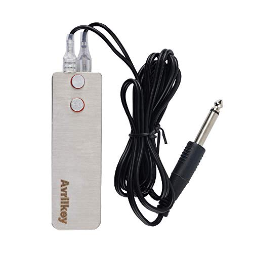 Tattoo Foot Pedal Switch Long Clip Cord Tattoos Power Supply Machine Silver