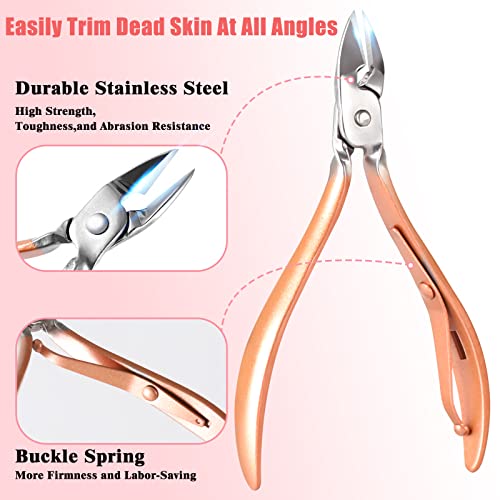 Manicure Set Pedicure Kit Womens Nail Clippers Set 32 in 1 Professional Grooming Care Tools Nail Kit Including Facial, Fingernails and Toenails Care with Travel Case Women (Rose Pink_32 in 1)