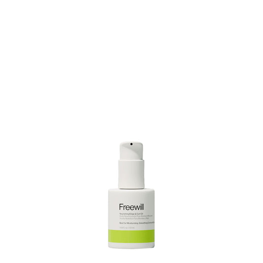 Freewill Nourishing Edge and Curl Oil, Lightweight and Nourishing Hair Oil for Curly Hair, Moisturizing Hair Smoother for Frizz, Flyaways and Delicate Edges, 4 oz