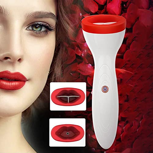 Lip Plumper Tool, Electric Lip Plumper, Lip Plumper Device, Lip Enhancer Plumper Tool, Lip Suction Plumper, Lips Lines, Lip Beauty Tool, Electric Lip Enhancer, 3.7V 450mAh(White)