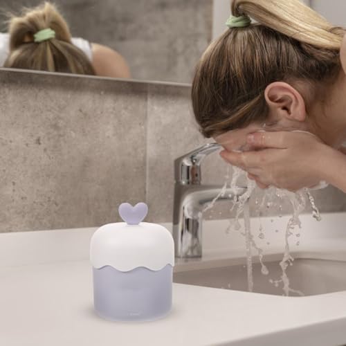 Face Foam Maker Facial Bubble Maker Rich Cream Foamer Cup Plastic Skincare Tool Maker Cup Cleansing Foaming Maker for Wash Facial Skin Blue