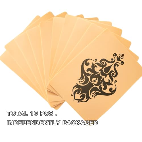 3MM Fake Skin Tattoo Practice Skins - 10pcs, 5.9x7.87" - Silicone, Thick, Piel Sintetica para Tatuar