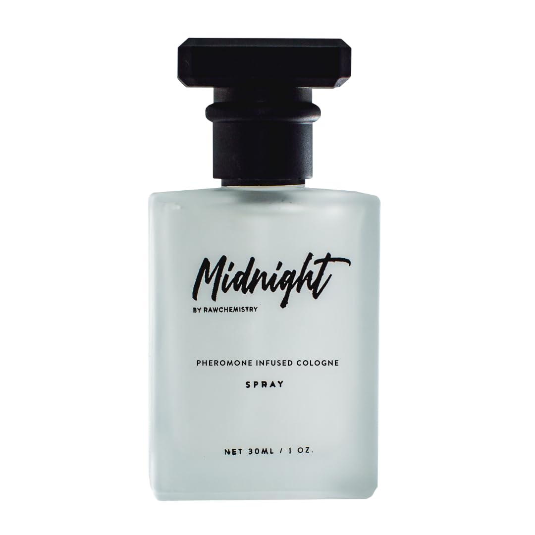RawChemistry Midnight Cologne for Men - Pheromone Infused Fragrance | Long-Lasting Scent