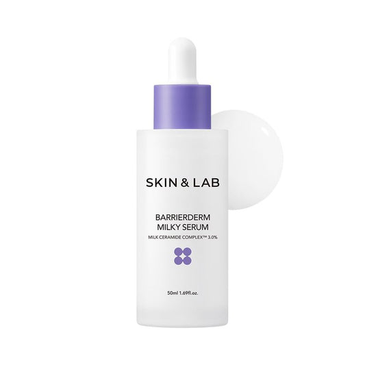 [SKIN&LAB] Barrierderm Milky Serum | Milk Ceramide Complex, Squalane, and Panthenol to repair Skin Barrier | Made in Korea | 1.69 Fl Oz