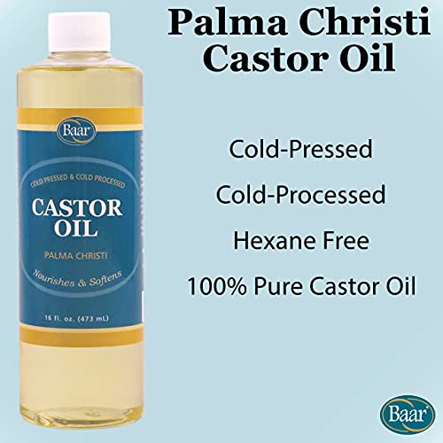 Baar Castor Oil Packs Kit: Heating Pad with Auto Shut Off; Cold Pressed, Cold Processed, Hexane Free, Palma Christi Castor Oil; Reusable, Unbleached Wool Flannel Cloth; & Disposable Castor Oil Packs
