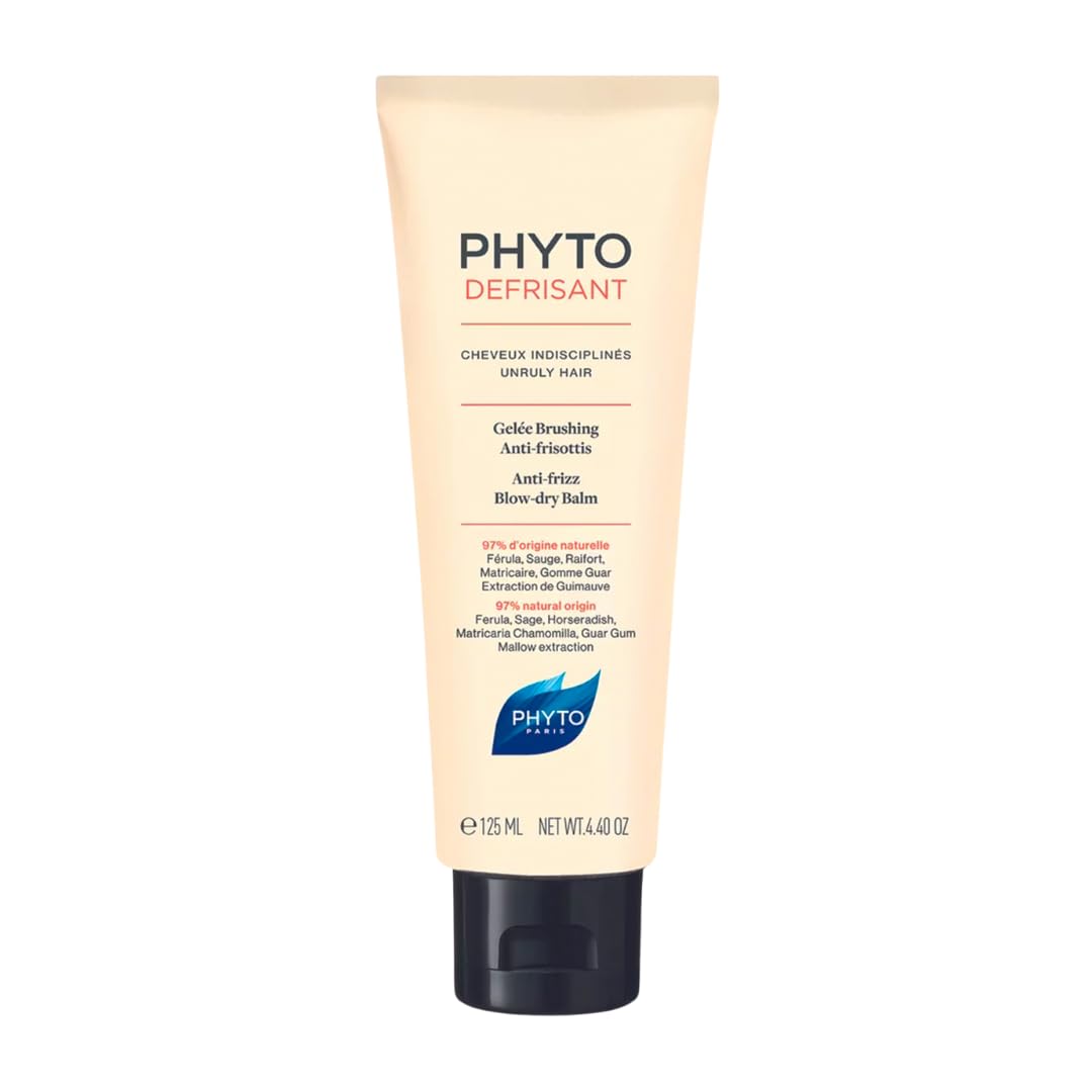 PHYTO Phytodéfrisant Botanical Smoothing Balm | Marshmallow, Sage & Chamomile Extracts | Tames Frizz, Smooths Unruly Hair Before Blow-Dry | Made in France | 4.4 fl oz