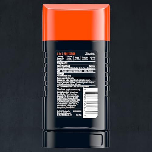 Right Guard Xtreme Defense Invisible Solid Antiperspirant Deodorant, Fresh Blast Scent - 5-in-1 Deodorant Men Can Trust, 72-Hour Odor Control, 2.6 oz (4 Pack)