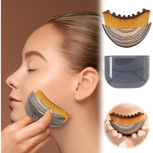 Lymphatic Contour Face and Body Brushes, The Lymphatic Drainage Massager for Face, Dry Brushing Face Brush, Chin & Jawline Sculpting, Ergonomically Designed to Fit The Skin Precisely (1 Set)