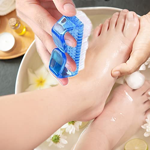 4 Pcs Nail Brush for daily Use -4 Different Kinds of Fingernail brush with Plastic Handle Nail brush for cleaning Fingernails - Easy to use Nail Scrub brush-Nail Cleaner Nail brushes for Man and women